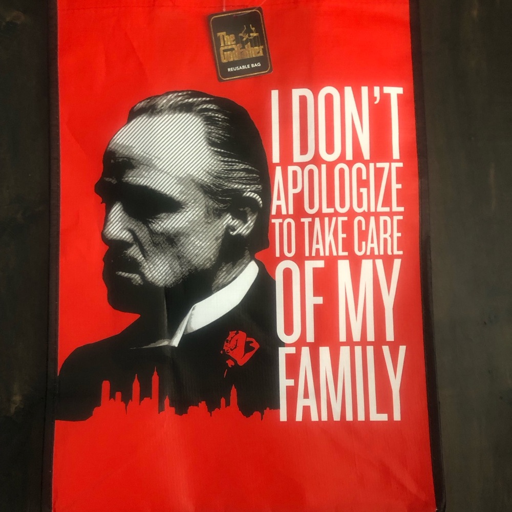 Red Godfather Tote Bag by Paramount Pictures
